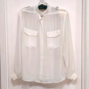 Vintage Liz Claiborne Sheer Rhinestone buttons